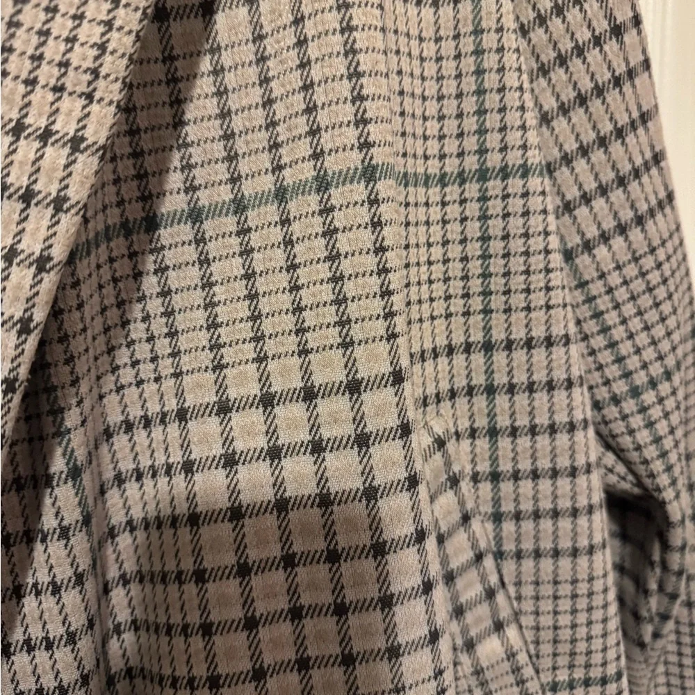 MELLODAY Gray Plaid Trench Coat - Picture 4 of 6
